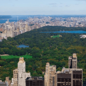NYC Central Park arial view