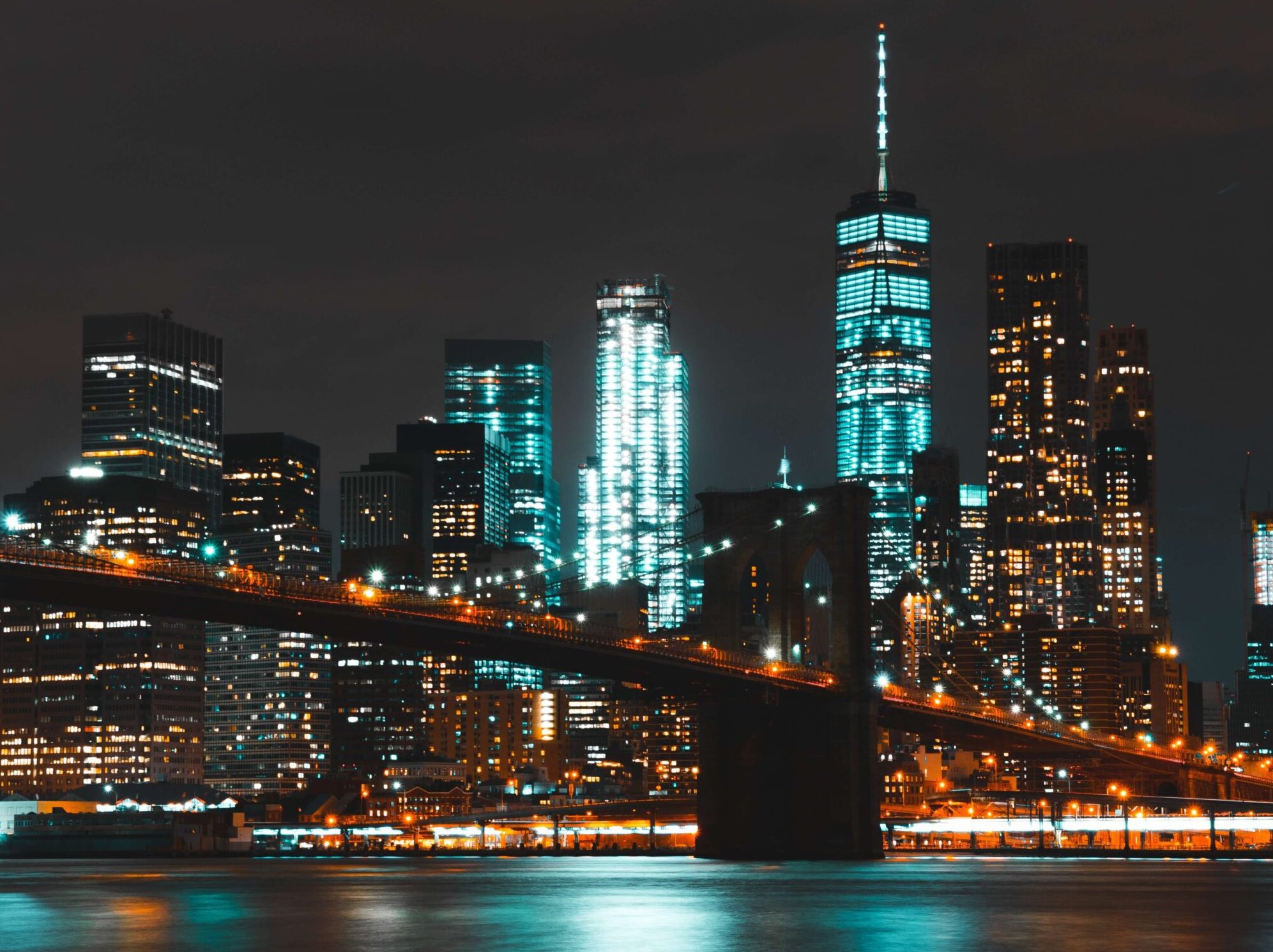 A picture of the New York City Skyline at night representing the City that Never sleeps and the unique challenges that come with Life in NYC