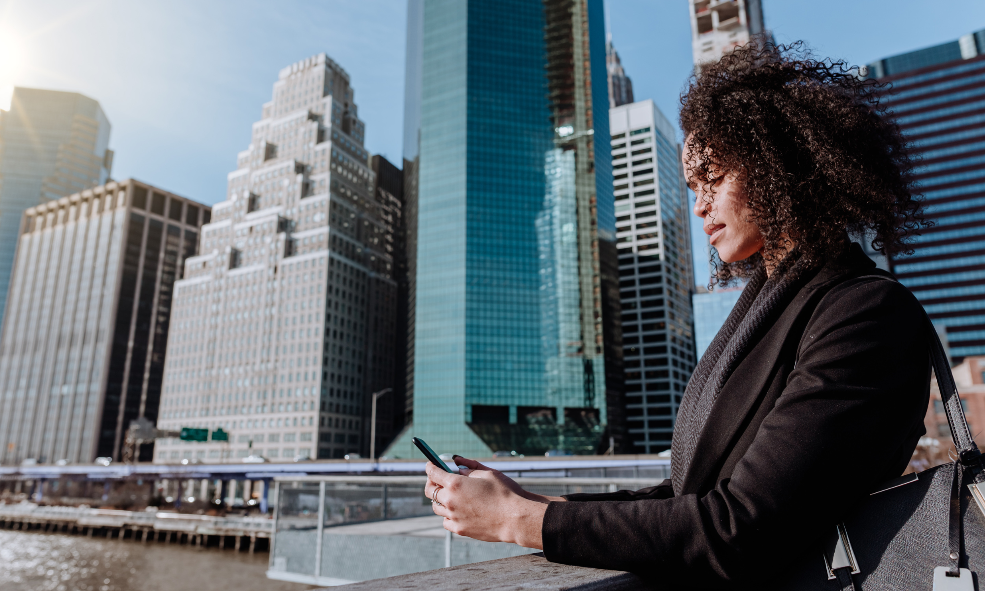 High powered woman working in New York City